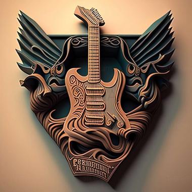 3D model Guitar Hero Aerosmith game (STL)